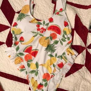 Brand new one piece with fruit on it